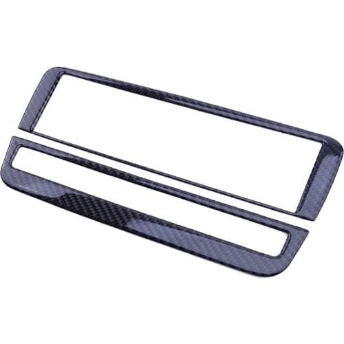 1Set Carbon Fiber Console CD Panel Decorative Trim Cover Frame Fit For Mercedes Benz A B GLA CLA Class