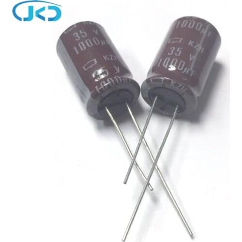 10pcs/Lot 35V1000uF 13*20mm High-Frequency Low-Impedance Aluminum Electrolytic Capacitor 1000uF35V NIPPON