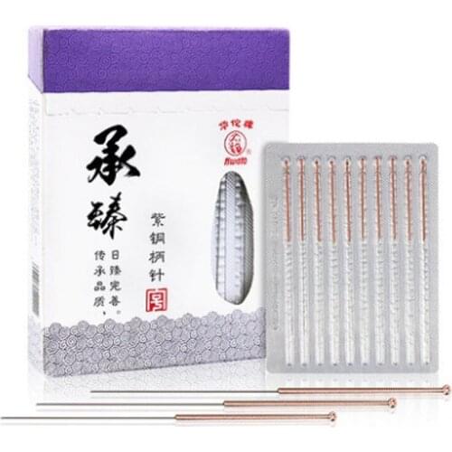 100pcs Filiform Needle Acupuncture Hwato Disposable Sterile Copper Handle Chinese Acupuncture Needles Multi Size Wholesale