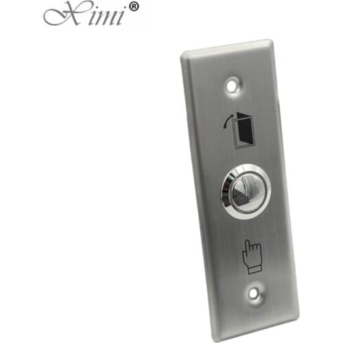 115mm Long Type Stainless Steel Metal Exit Button Exit Switch For Access Control System Push Door Open Button Door Button