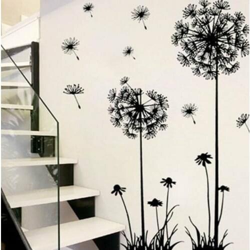 2019 Brand New Removable Living Waterproof Art Vinyl Quote DIY Dandelion Wall Sticker Decal Mural Home Room Decor High Quality