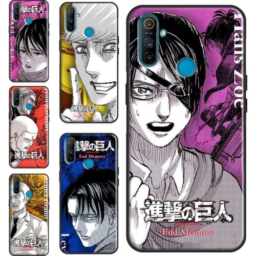 Anime Attack on Titan For Realme 8 Pro 6 7 Q3 Pro GT Neo C15 C3 C21 C11 Phone Case For OnePlus 9 Pro 8 7T 8T 9R
