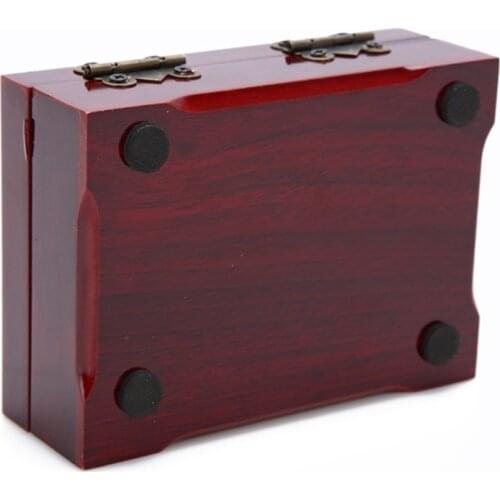 Playing Cards Wooden Box Poker Cards Container Storage Case Vintage Gift Box