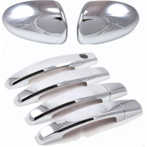 Chrome Side Door Handle Covers Trims chrome Side Mirror Covers for 2011-2015 Chevy Cruze