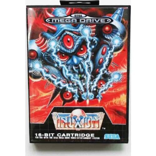 Truxton Game Cartridge 16 bit MD Game Card With Retail Box For Sega Mega Drive