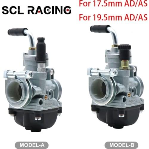 Alconstar Dellorto PHBG 17.5mm/19.5mm AS/AD Carburetor 4 Stroke 50cc-80cc Engine 4T Dellorto PHBG Carburetor For Scooter Moped