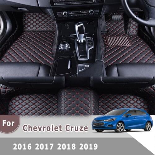 RHD Carpets For Chevrolet Cruze MK2 2019 2018 2017 2016 Car Floor Mats Auto Interior Accessories Custom Leather Dash Fit Rugs
