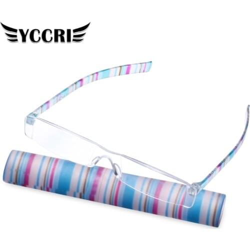 Lightweight and Convenient New Brand Pen Holder Reading Glasses Set Folding Reading Glasses for Men and Women Gafas De Lectura