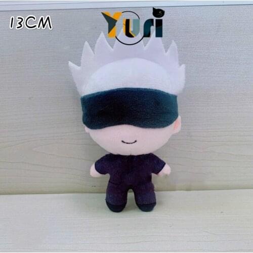 Limit Anime Jujutsu Kaisen Gojo Satoru Plush Doll Toy Stuffed Keychain Strap Pendant Cute Lovely Cosplay New Hot Xmas Gift C