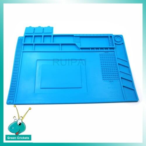 Mulit-Functions 45cm X 30cm Watch Repair Mat High temperature Non-Slip Watch Repair Pad With screwdriver Holder Watch Parts box
