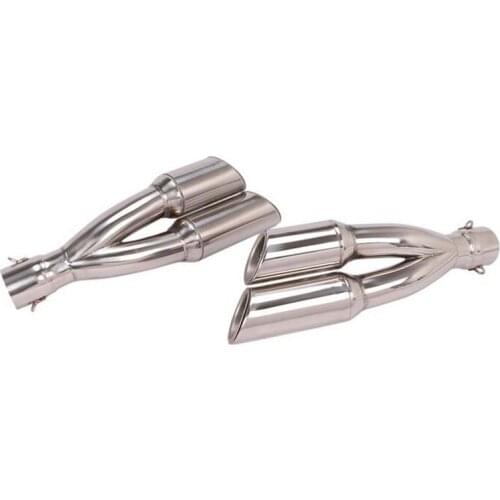 Motorcycle Modified Dual-Port Exhaust Pipe Muffler Left And Right Side With DB Killer Escape Moto