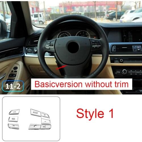 Steering Wheel Button Stickers Interior Modification For BMW F10 F18 F01 F02 F07 5 7 Series 5GT 520 523 525 528 530 730 740