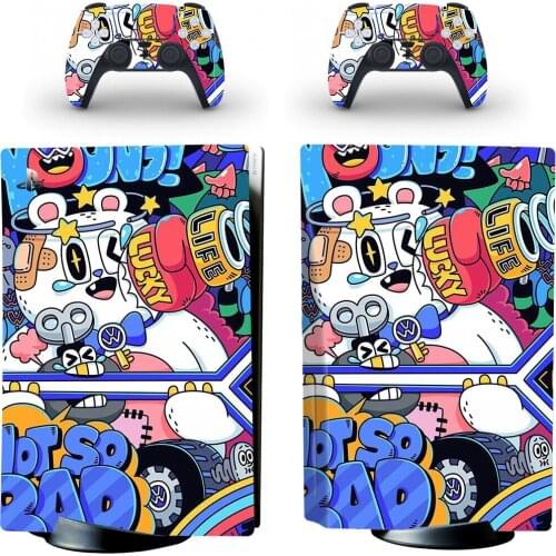 New PS5 Standard Disc Skin Sticker Decal Cover for PlayStation 5 Console and Controllers PS5 Disk Skin Vinyl