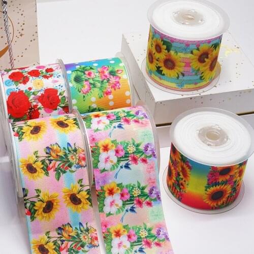DIY Handmade Materials Printed Grosgrain Ribbon 50 Yard Per Size 55215