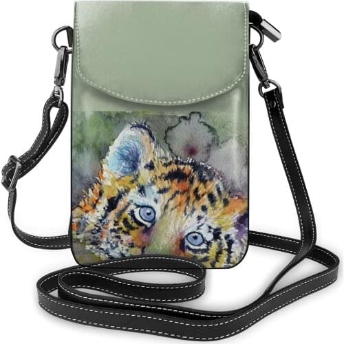 Tiger Shoulder Bag Gifts Vintage Women Bags Leather Outdoor Woman Purse