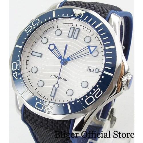 BLIGER Super Luminous Automatic Mens Watch With Date Window Sapphire Glass 41mm Time Watch