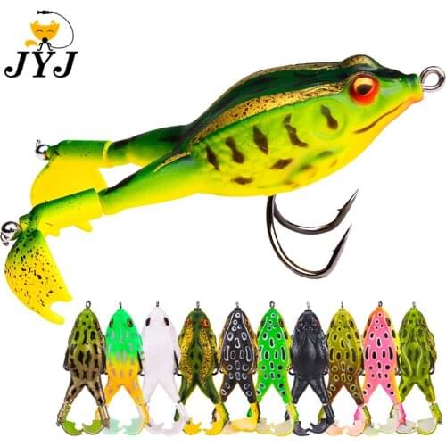 1pc 8.5g 13.5g 16g silicone ABS topwater frog lure bait ,soft fishing artificial rattle spinner legs propeller wobbler frog lure