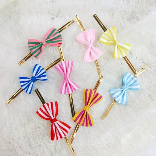 40Pcs Stripe Bowknots Sealing Bundle Cable Tie Candy Lollipop Wrapping Gift Bags Sealing Binding Beam Mouth Wire Wedding Decor