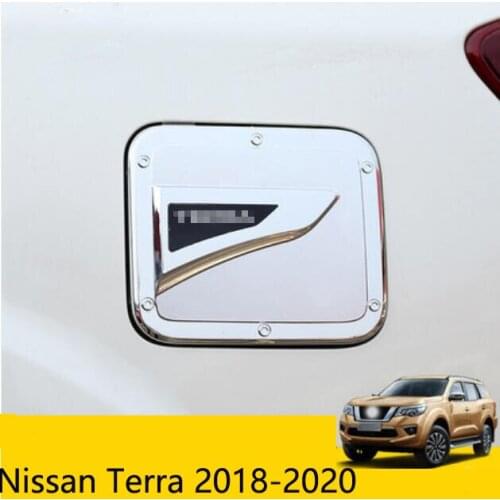 ABS Chrome Oil Cap Fuel Tank Cap Cover Stickers Sequined Decoration For Nissan Terra 2018-2020 Car Accessories