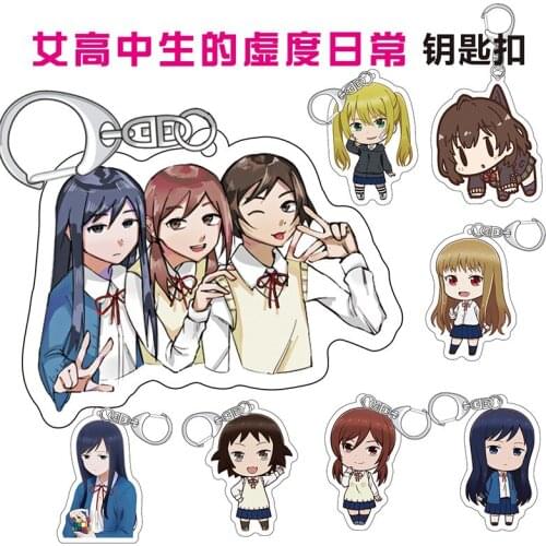 Tanaka-kun is Always Listless Kikuchi Akane Acrylic Figure keychain Keyring Collection Model Gifts Cosplay anime figurine