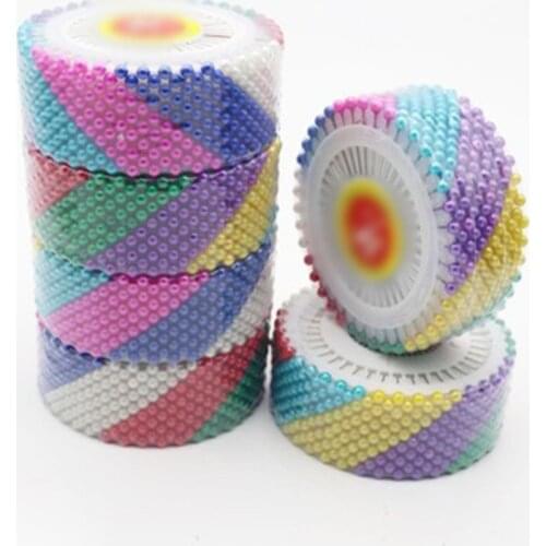 120pcs/3roll colorfu Pearl light locating pins patchwork sewing pins positioning needle garment accessory DIY pin handmade make