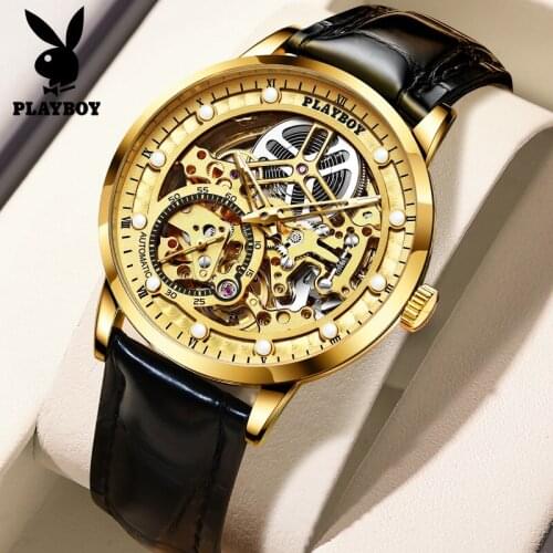 2020 New Top Business Mens Quartz Watch High Quality Automatic Mechanical Watch Smooth Leather Strap No Folding Mark Watch