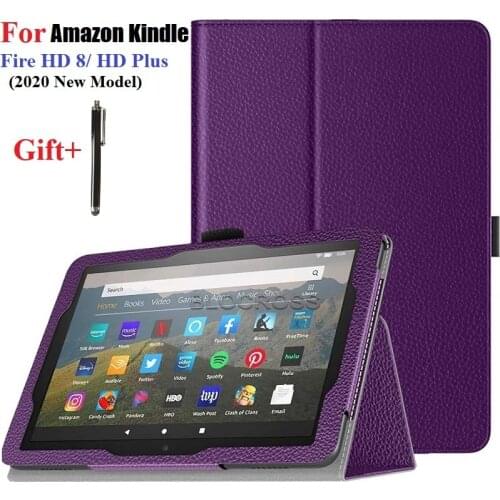 Case for Fire HD 8 2020 Flip Stand Cover for Fire HD7 HD8 HD 8 2017 2018 Case Kids E-Book Tablet Protective Cover Shell with Pen