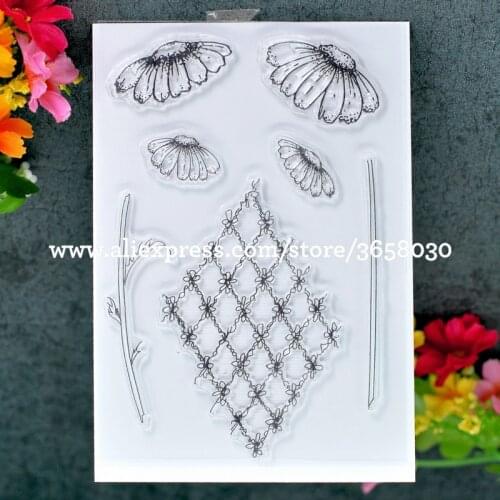 Flowers Scrapbook DIY photo cards rubber stamp clear stamp transparent stamp 10x15m 80713104