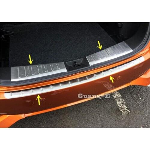 For Nissan NOTE 2017 2018 2019 2020 Car Cover Inside Outside Inner Rear Bumper Tailgate Pedal Strip Trim Plate Threshold