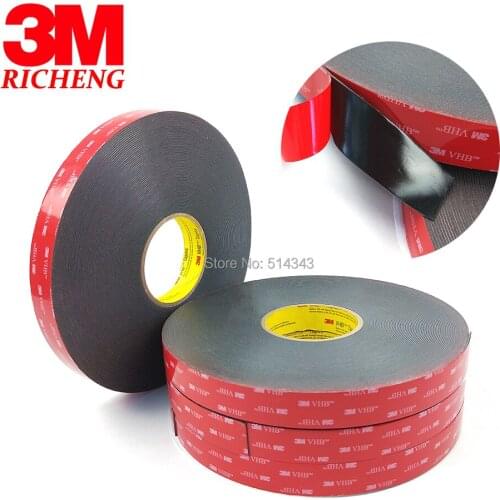 3M VHB 5925 Double Sided Adhesive Waterproof Acrylic Foam Tape 12MM*33M 1ROLL/LOt