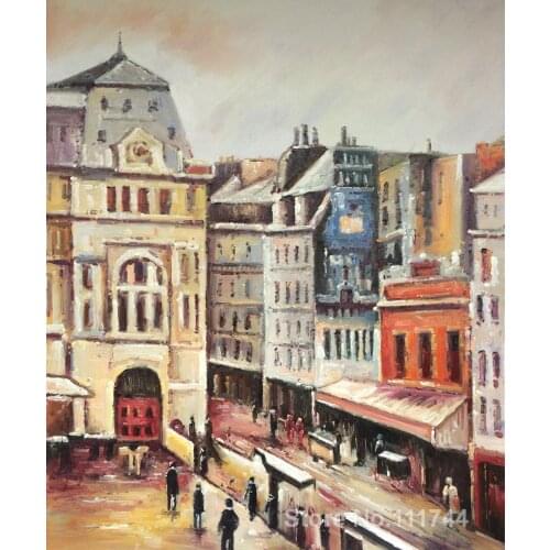 Art for office space View of Paris Rue d Amsterdam Camille Pissarro Paintings High quality hand painted