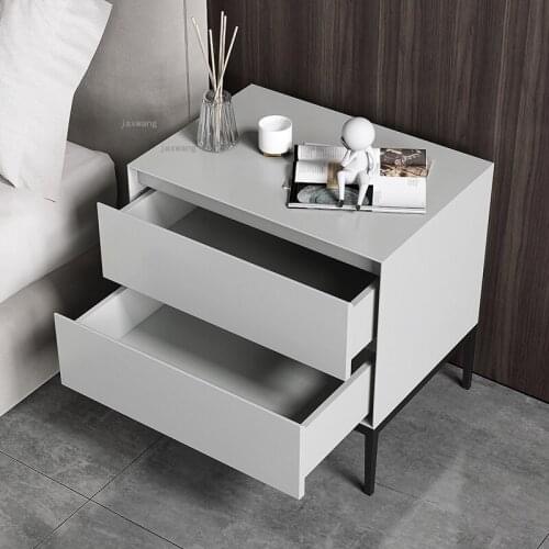Bedroom Furniture Bedside Cabinet Simple Modern Hotel Apartment Storage Nightstands Living Room Bedside Table Corner Cabinet