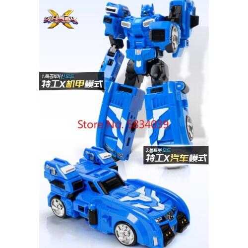 Mini Force Transformation Robot Toys Action Figures MiniForce X Simulation Car Airplane Deformation Mini Agent Toy 11
