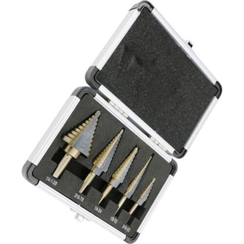 New 5PCS HSS Cobalt Multiple Hole Cut 50 Sizes Step Drill Bit Set Kit Tools Home Tool Accessories