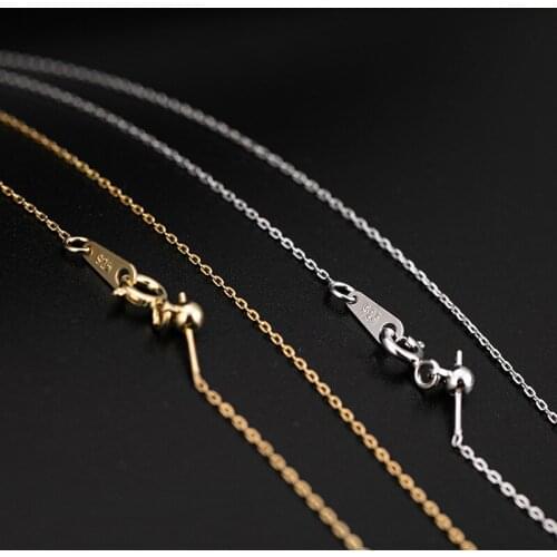 S925 sterling silver necklace gold-plated O-type all-match retro personality and minimalism mens and womens choker