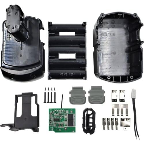 BCL1830 Li-ion Battery Plastic Case PCB Charging Protection Board MBS For Hitachi EBM1830 18V Manage Battery System BOX Housings