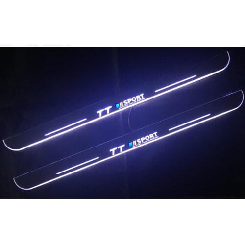 Welcome Pedal Lights For Audi TT Quattro Roadster Coupe Pedal car Door Sill Pathway Light led thresholds scuff plates door lamps