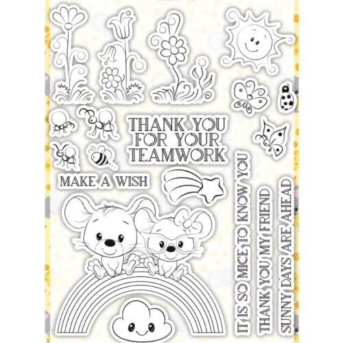Rat transparent Clear Silicone Stamp/Seal for DIY scrapbooking/photo album Decorative clear stamp sheets B0681