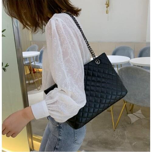 Brand design luxury ladies bucket PU shoulder bag single shoulder large capacity messenger broadband female solid color handbag
