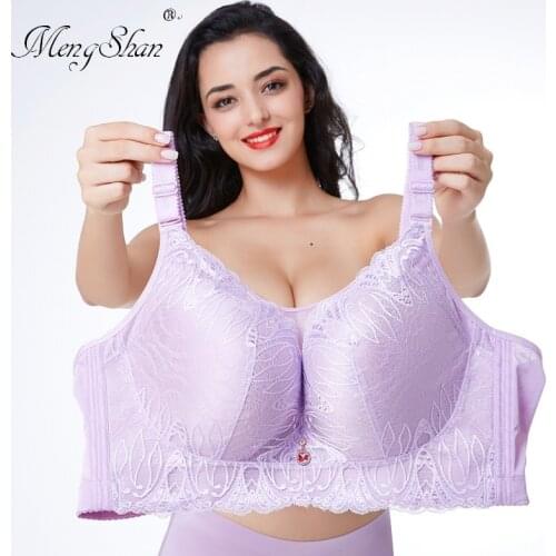 Thin cotton cup lace size underwear Drop-proof large cup Sexy chest wipe to prevent light loss push up bra sexy bra women bra