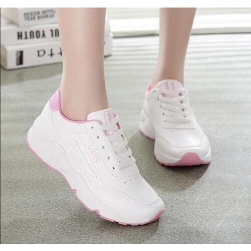 Summer Spring Fashion Women Casual Shoes Pu Leather Platform Shoes Breathable Women Sneakers Ladies flats All-match Trainers