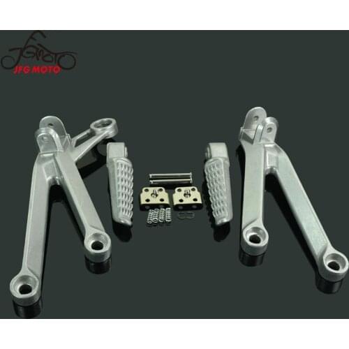Motorcycle Rear Footpegs Bracket Mount Footpegs Foot Pegs Pedal For KAWASAKI ZX10R 2004-2005