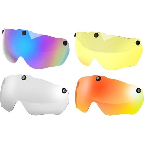 UV-Protect Resin Goggles Replacement Lens Cycling bicycleAnti-Impact Helmet Eye Shield Scooter Magnetic