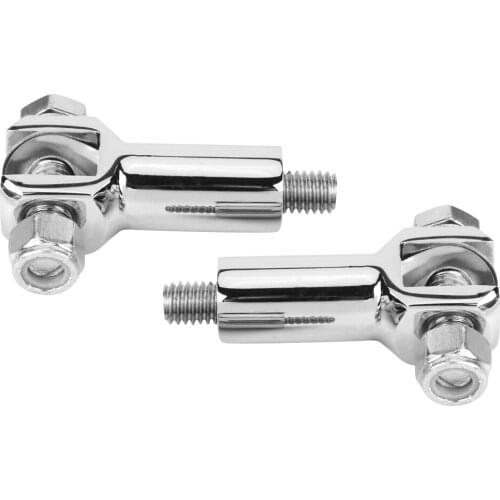 1 Pair Passenger Foot Pegs Support Mount Clevis Kit for Softail 2000-2006 silver