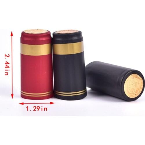 10pcs Wine Bottle Cover Wine Bottle Seal Barware Accessories PVC Heat Shrink Cap