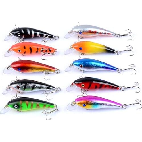 5.7cm 4.4g 3D Artificial Fishing Lifelike Hard Lure Minnow Wobbler Swim Bait Good quality Artificial Bait Predator tackles