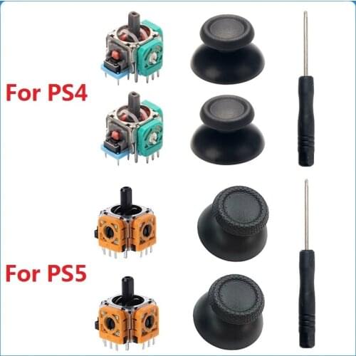 5in1 3D Analog Joystick Sensor Module Potentiometer Thumb Stick For Sony PS4 PS5 Playstation 4 5 Controller Replacement Repair