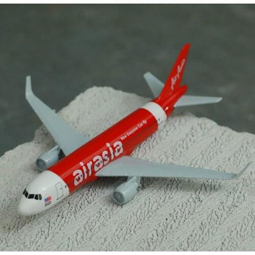 Air Asia Now Everyone Can Fly Airbus A320 Aircraft Model 6" Metal Airplane Diecast Mini Moto Collection Eduactional Toys