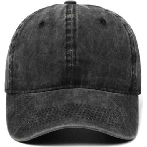 Solid color washed cotton baseball cap hip hop casual make old blank snapback hat cap men retro curved sun hat trucker hat bone