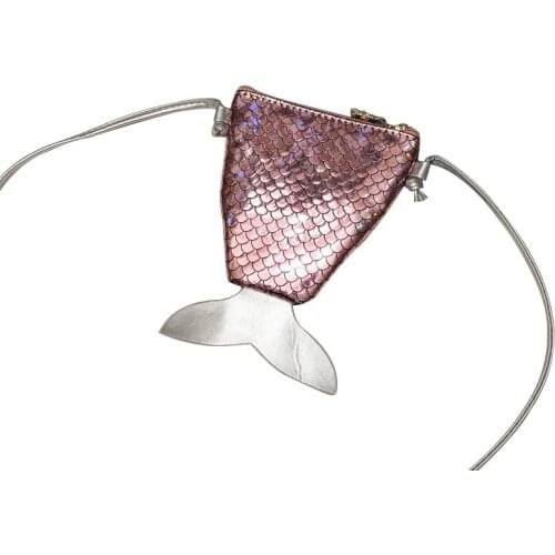 Mermaid Sequin Bling Bag for Girls Small Mini Coin Purse Messenger Shoulder Bag Crossbody Satchel for Kids Girls